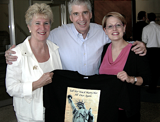 Senator Karen Johnson, Executive Director Chris Bliss and Representative Kyrsten Sinema (left to right) 